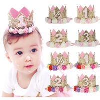 INS 60 Styles Baby Birthday Crown Hair Accessories Toddler F...