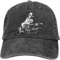 Tapas de pelota Crystalsevoss Stevie Ray Vaughan Unisex Cowboy Hat Casquette Funny Cap Black1