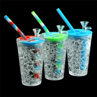 20pcs Straw Drink Cup Water Bottle Shape Silicone Hookah Smo...
