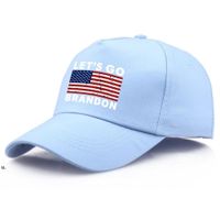 DHL 새로운 !!! Brandon Cotton Print 야구 모자에 가자 Personalized American Flag Cap Outdoor Sun Hat CCE12597