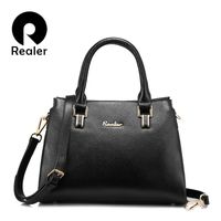 Realer women handbags genuine leather luxury shoulder bag fa...