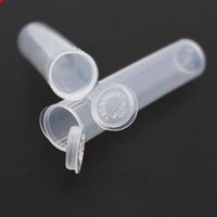 Vapta Carrinhos Embalagem Clear Tubos de PVC Esprema Abaixo do Cap De Childproof Top Plastic Tubes Recipiente Para 1 ML 0.8ml 0.5ml Pacote de Cartucho de Óleo
