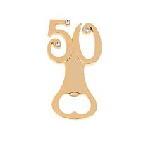 50 sztuk / partia Dwa style 50th Design 50 lat Złoty otwieracz do butelek piwa Numer 50 Otwieracz do urodzin rocznicy ślubu