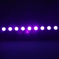 AC100V-240V 260W UV 9-LED zdalnie sterowany / Auto / Dźwięk / DMX Purple Light DJ Wedding Party Stage Light Black