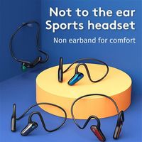Knochenleitungs-Kopfhörer-Konzept IPX 5 wasserdichte Musik-Player Schwimmen Tauchen Kopfhörer Stereo Freisprecheinrichtung mit Mikrofon für A24