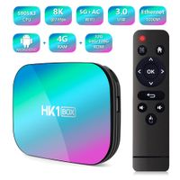 Smart TV Box HK1box Android 9.0 1000m AMLOGIC S905X3 8K DUAL WIFI BT Netflix Fast Set Box HK1 X3 PK HK1MAX H96 A95X