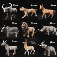 Simulering djur modell figurer vild elefant tiger lejon leopard häst krokodil realistisk leksak samlarobjekt hem dekoration barn leksak dinosaur leksaker