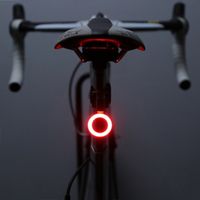 Feux arrière à vélo 5 modes LED USB rechargeable vélo de vélo arrière de vélo arrière Lumière d'avertissement rapide à la libération rapide s'adapte sur n'importe quel vélo ou casque