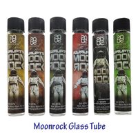 Tubos de embalagem Preroll Moonrock Tubos de vidro seco Erva de embalagem PREROLL Packaging Garrafa de vidro Novo Moonrock Adesivo 120 * 20mm Instock