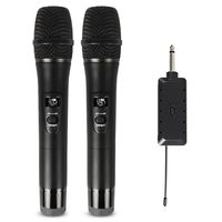 High Quality Live Sound Card Microphone Wireless One For Two Professional Stage Home Computer Audio Universal Microphones Device a17 a39