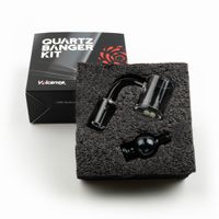 OEM ODM 25mm Quartz Banger Kit avec Cap Terp Terp Pearl Femelle Homme 10mm 14mm 18mm Bangers Nails Fumer Accessoires pour Bongs en verre