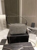 Women Designers Tote Handbags Rhinestone Mesh Clutch Mini Luxurys 2022 Trend Ladies Must Shouler Crossbody Bags Diamond Bling Purses