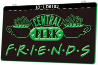 LD6103 Central Perk Friends Cafe Bar Bar grabado 3D LED Light Sign al por mayor al por mayor