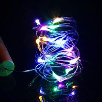 Zniżka 2m 20 LED Mini butelka Korek Lampa String Dekoracja String Light Kolorowe Lekkie Kolor Ziemia Pełna Wysoka Jasność LED Strings