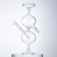 Newest Unique Hookahs Infinity Waterfall Bong 12 Inch Glass Bongs Recycler WaterPipes Universal Gravity Water Vessel Oil Dab Rigs With Bowl WP2182 14mm Female Joint