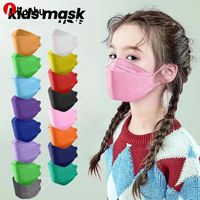NEW! kn95 child kids disposable face mask nonwoven 5 layers ...