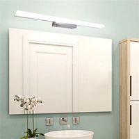 A estrenar 7W 40 cm Lámpara nueva e inteligente Blanco de baño Barra de luz Plata Luz blanca Luz de alto brillo Luces de calidad superior de calidad