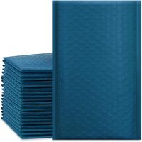 Sacchetti di imballaggio 50pcs borse di maiuscole poli bobble blu navy per buste per piccole imprese