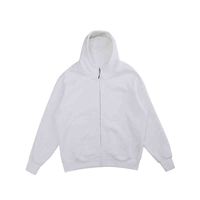 Essential 100% katoenen effen heren volledige zip up hoodie op maat bedrukte rits oversized hoodies voor mannen