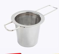 Coffee & Tools Reusable Stainless Steel Filter Folding Infuser Basket Tea Strainer For Teapot