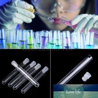 40Pcs Test Tubes Plastic Tubes with Corks Transparent Test Tubes Supplies 