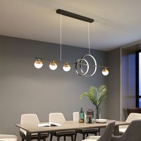 Acrylic Led Pendant Lamp Restaurant Nordic Lighting Luxury Rectangular Dining Bar Simple Modern Led Chandelier Light Le-207