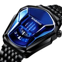 binbond top 브랜드 럭셔리 군사 패션 스포츠 시계 남자 손목 시계 남자 시계 캐주얼 크로노 그래프 손목 시계 2021 블랙