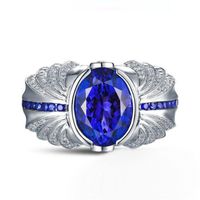 Victoria Wieck Brand Handgjorda Mens Turkos Smycken 4ct Sapphire 925 Sterling Silver Wedding Band Ring Gift 55 N2