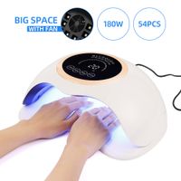 180W Nail Dryer UV LED Lamp With Fan Nail Lamp For All Gels ...