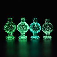 Glow In the Dark Carb Cap New Spinning Cyclone Glass Ball Ball 26.5mm od con foro d'aria per quarzo banger ciotola dab olio rigs bong
