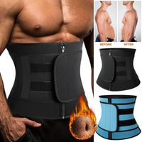 Männer, die Body Shaper Neopren-Sauna-Trainings-Taille-Trainer-Trimmer-Gürtel für Gewichtsverlust-Schwitz-Bauchgürtel mit doppelten Riemen1