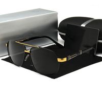 Occhiali da sole Uomini Polarized Guida di guida Occhiali da sole per uomini Designer Pilot Sunglasses UV400 GAFAS DE SOL HOMBRE1