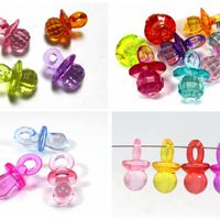 Other Craft DIY Mixed Color Transparent Acrylic Baby Nipple Pendants Charms