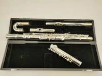 Brand New Muramatsu Alto flauta g Tune 16 Fechado Buraco Chaves Sliver Plated Professional Instrumento Musical com Caso Frete Grátis