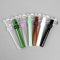 Yeni Pyrex Cam Yağ Burner Borular Kaşık El Borusu Mini Renkli Başlık Tüp Kulesi Sigara Aksesuarları