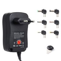 2022 NEW 3-12V 30W 2.1A AC DC Power Supply Adaptor Universal Charger Adapters with 6 Plugs Adjustable Voltage Regulated Power Adapter