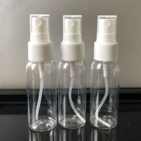 DHgate Continuous Fine Mist Perfume Cosmetic Water Spray Bottle 30ml 50ml 60ml 100ml Clear Plastic HairSpray Bottle Free Ship