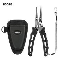 Booms Fishing F07 Stainless Steel Pliers Braid line Cutters Crimper Hook Remover Saltwater Resistant Gear Tool 220218