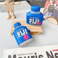 Cute 3D bottle mineral water FIJI Hibiscus Wireless Bluetooth Earphone Case For AirPods Pro 2 1 Soft Silicon Headset Cover Boxa49