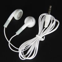 White 3,5 mm de baixo custo fones de ouvido descartáveis ​​para fone de ouvido para museus biblioteca de ônibus de trem de trem de avião