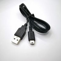 Nintendo DS Lite NDSL Konsolu için Yeni Siyah 120cm USB Şarj Şarj Kabloları Kablosu
