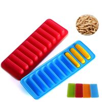 Silicone Ice Cream Tools Popsicle Cube Tray Freeze Mould Pudding Jelly Chocolate Cookies Mold Kitchen Tool 4 Colors GWB13608