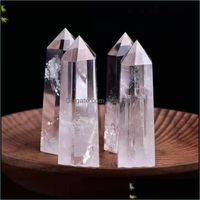 Arti e artigianato Arti, Regali Casa Giardino Bianco Crystal Tower Ornament Mineral Healing Wandaing Wandaing Reiki Natural Six-Sided Energy Stone Ability Qu