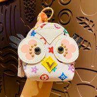 Party bevorzugt Mode Big Eye Owl kleine Brieftasche süße Mädchen Herzschule Schlüsselkette Anhänger Aufbewahrung Tasche