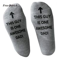 Free Ostrich Clothes Sock 2019 Men ' Awesome Dad' F...