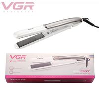 VGR البلاتين فرد الشعر المهنية الطراز شقة الشعر الحديد مستقيم الشعر أداة تصفيف الشعر نوعية جيدة