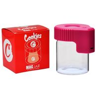 high quality Flowers Glass Jar Cookies runtz LED Light 155ml Glass Container Rechargeable Food Storage Magnifying Stash Bottle pacakging