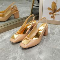 V High Quality Designer Women Heels Letter Sandals Classic Shoes Vlening Party Holiday Sex tassel Pointy Leather Fashion Luxury are Spring summer Autumn a23