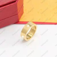 Luxury love ring mens foshion Designer rings band Gold Silver Color Stainless Steel ]women For Boy Friendship Men Simple Jewelry christmas gift wholesale