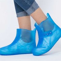 Weimay 1 Pares Cubierta de Zapato Antideslizante Impermeable Resistente Lavable reutilizable Cubrecalzado Cubiertas de Botas para Hombres Mujeres Adultos Azul 